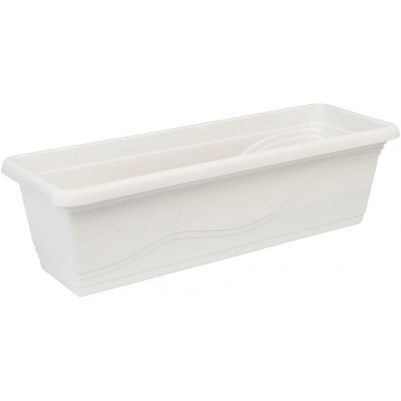 PLASTKON Truhlík Extra Flor 80 cm bílá PLASTKON Truhlík Extra Flor 80 cm bílá