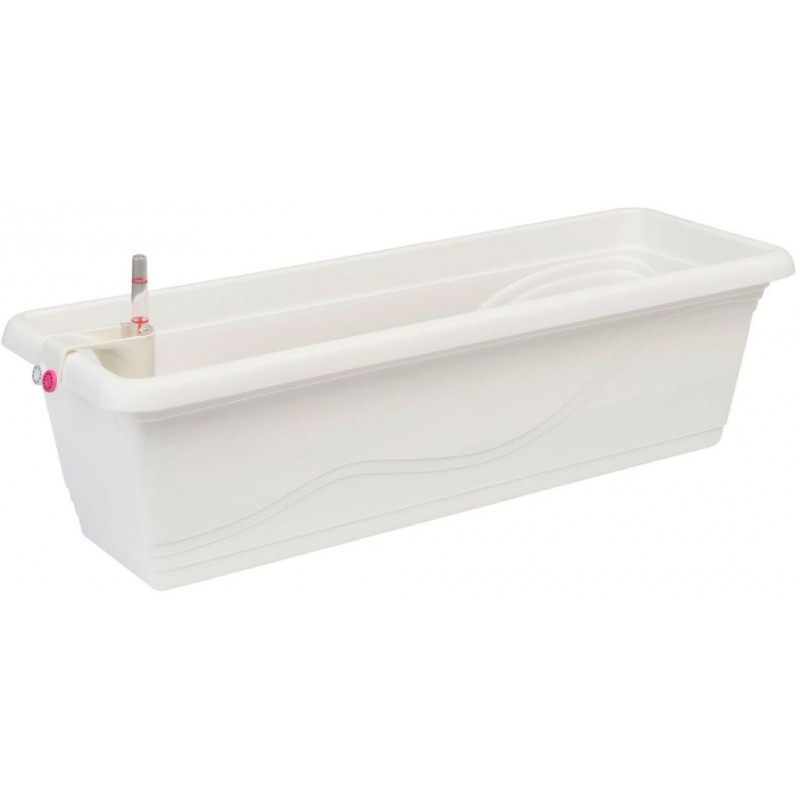 PLASTKON Samozavlažovací truhlík Smart Systém Extra Line 50 cm bílá