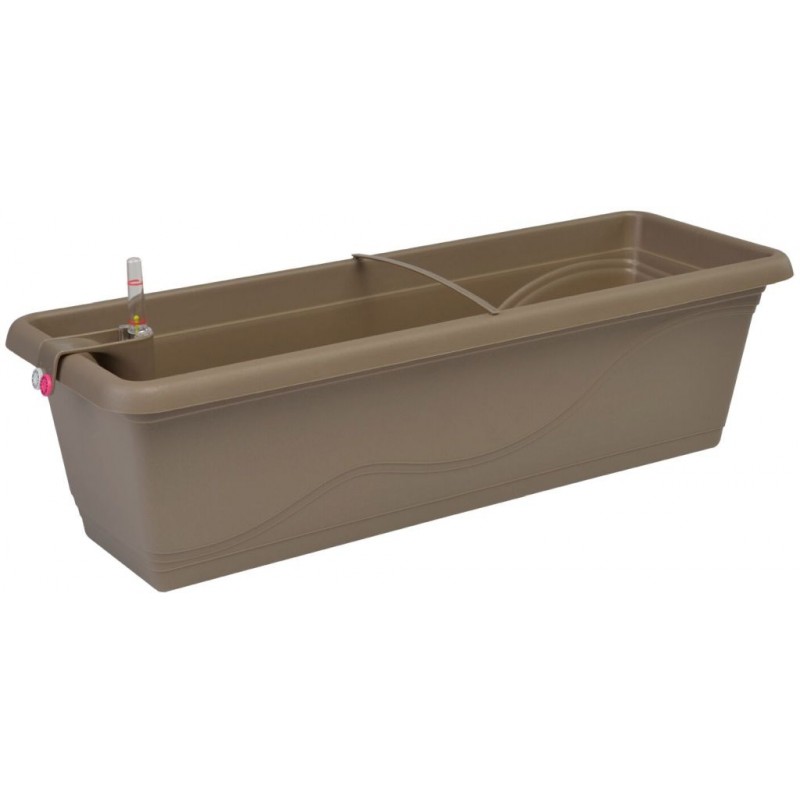 PLASTKON Samozavlažovací truhlík Smart Systém Extra Line 50 cm taupe
