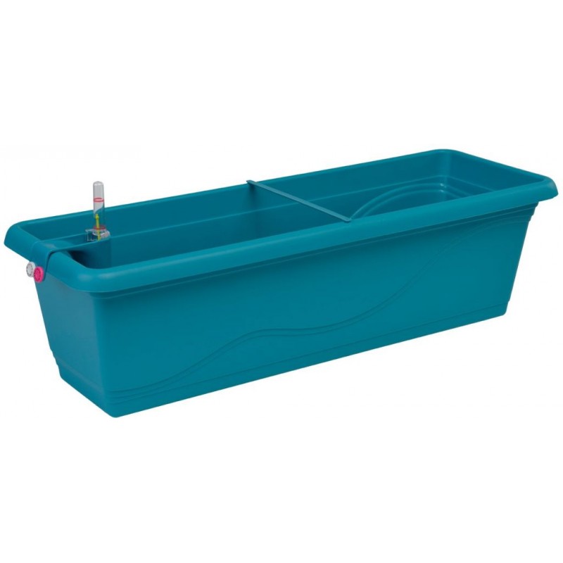 PLASTKON Samozavlažovací truhlík Smart Systém Extra Line 80 cm tyrkys PLASTKON Samozavlažovací truhlík Smart Systém Extra Line 80 cm tyrkys