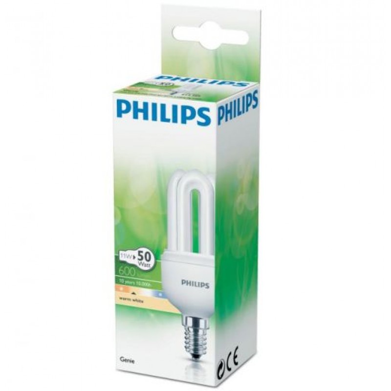 PHILIPS GENIE žárovka 11W 827 E14 230-240V 1PPF, 68711500801166