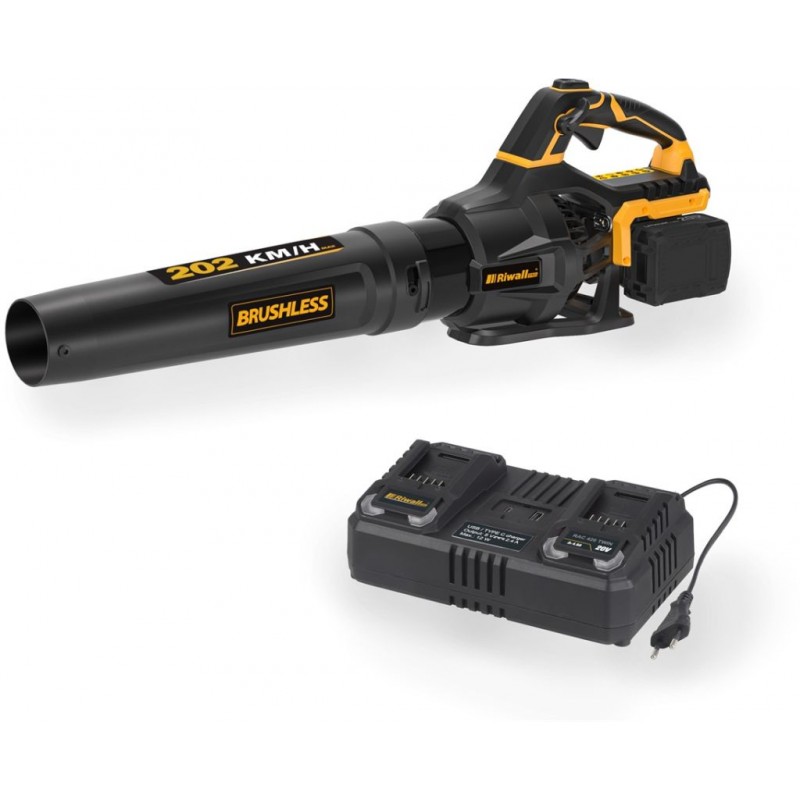 Riwall PRO RABL 3220i SET aku foukač 40 V + 2x 4 Ah baterie + nabíječka AB42E2601022B Riwall PRO RABL 3220i SET aku foukač 40 V + 2x 4 Ah baterie + nabíječka AB42E2601022B