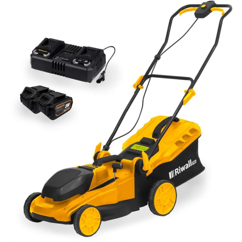 Riwall PRO RALM 4020i SET akumulátorová sekačka + baterie ,rychlonabíječka AM18E2601023B