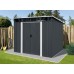Riwall PRO RMSP 9x8 Anthracite LUX - zahradní domek kovový 2,4 x 2,8 m T-PS0908-A