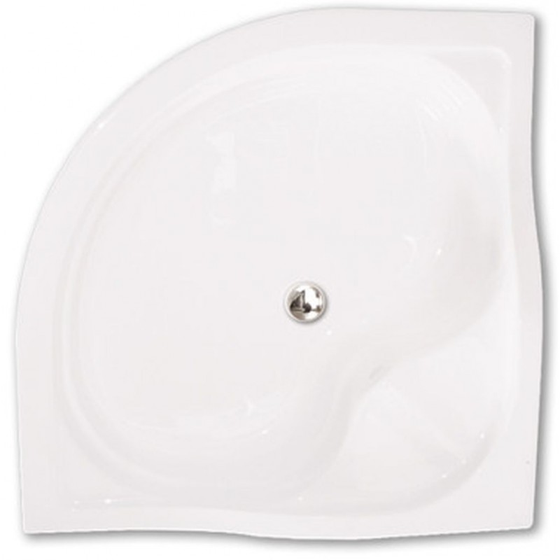 ROLTECHNIK Čtvrtkruhová samonosná polohluboká vanička SEMIDEEP NEO/800 8000197