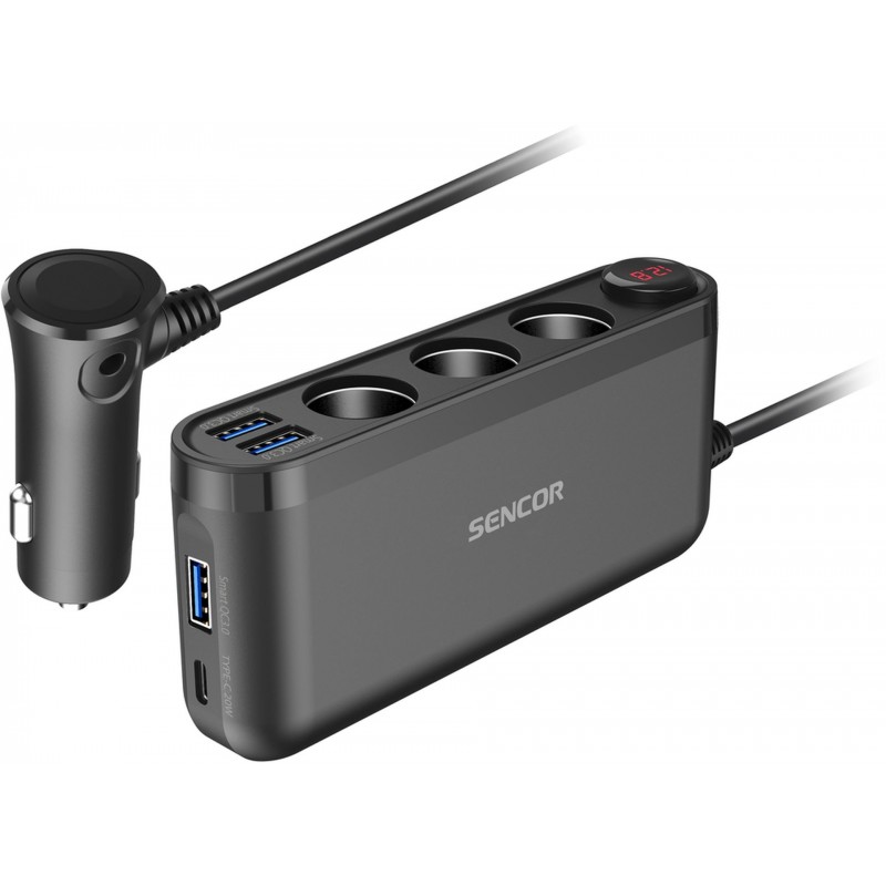 SENCOR SCH 470 USB/12V/24V Zásuvka do auta 35055415 SENCOR SCH 470 USB/12V/24V Zásuvka do auta 35055415
