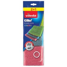 VILEDA Inox colors drátěnka 2+1ks 174725