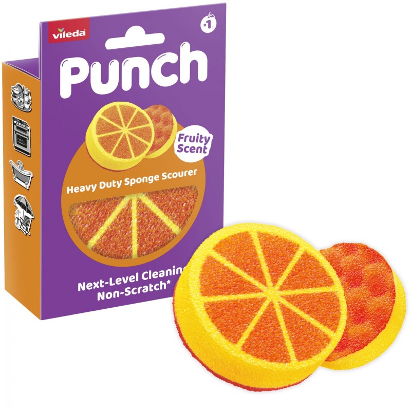 VILEDA PUNCH Orange houbička 1ks 180758