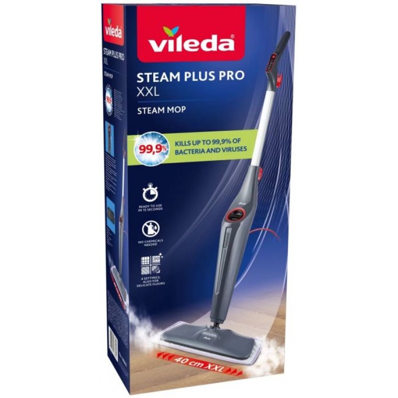VILEDA STEAM PLUS XXL PRO Parní mop 180835 VILEDA STEAM PLUS XXL PRO Parní mop 180835