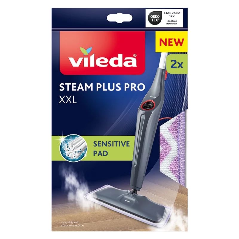 VILEDA STEAM PLUS XXL PRO Sensitive náhrada 2ks 180853 VILEDA STEAM PLUS XXL PRO Sensitive náhrada 2ks 180853