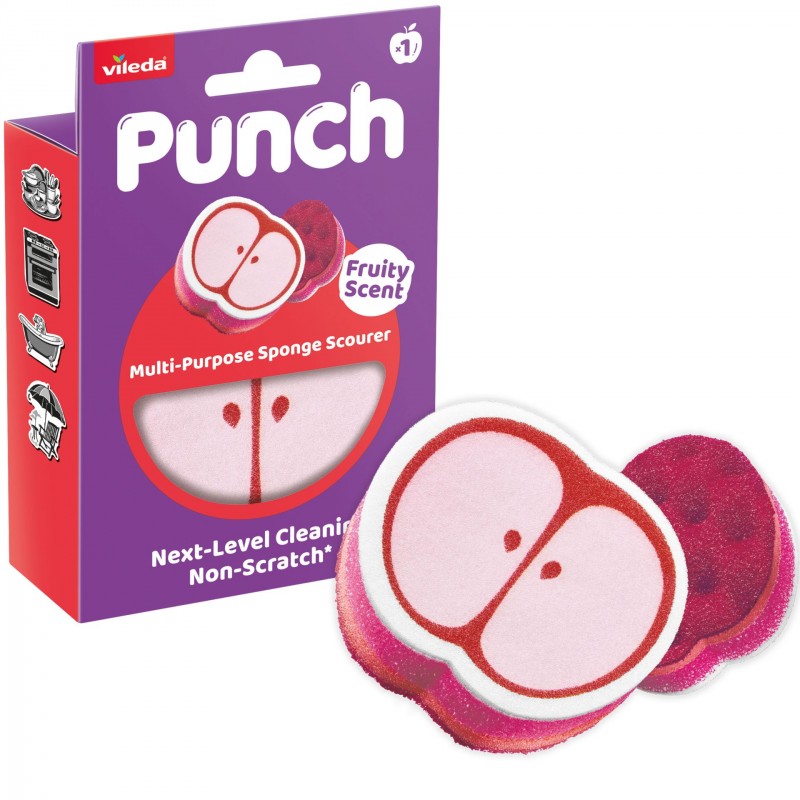 VILEDA PUNCH Apple houbička 1ks 182810 VILEDA PUNCH Apple houbička 1ks 182810