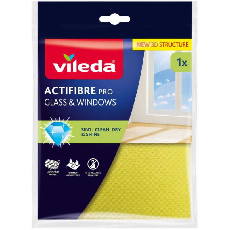 VILEDA Actifibre mikrohadřík na okna1 ks 183298 VILEDA Actifibre mikrohadřík na okna1 ks 183298