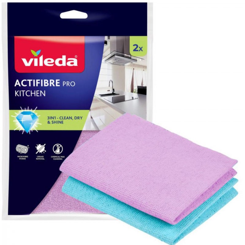 VILEDA Actifibre mikrohadřík 2ks 183305 VILEDA Actifibre mikrohadřík 2ks 183305