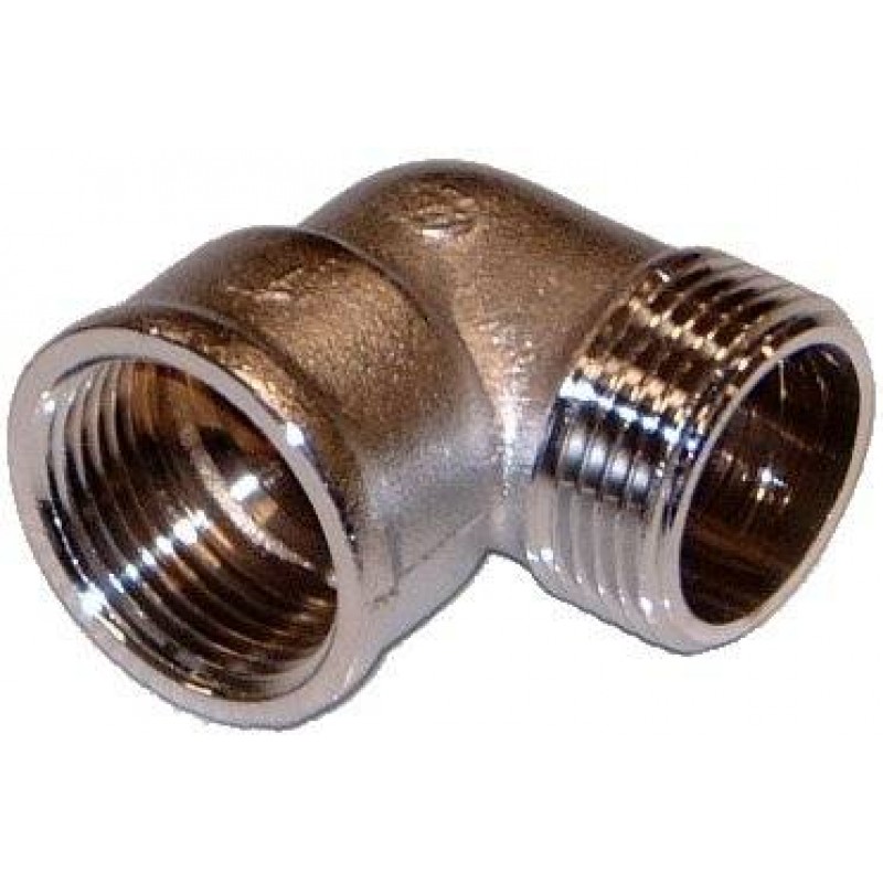 VIEGA Mosazné koleno 90° 1613 1/2" pochrom. 102586V