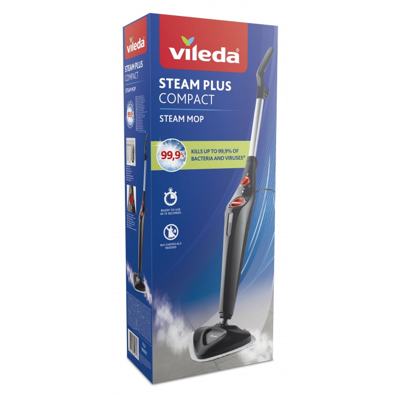 VILEDA Steam Plus Compact parní mop na podlahu 168917 VILEDA Steam Plus Compact parní mop na podlahu 168917