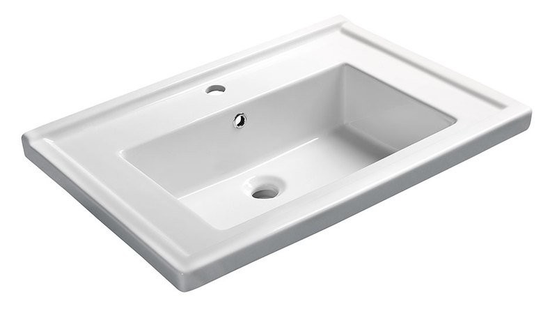 AQUALINE ZENO 70 nábytkové umyvadlo 70x48,5cm, 8070 AQUALINE ZENO 70 nábytkové umyvadlo 70x48,5cm, 8070