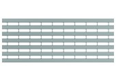 ACO Drainlock V/X100 - B125, rošt s podélnými U-profily 1,0 m, pozink. ocel 132555