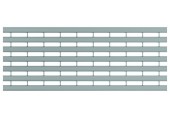 ACO Drainlock V/X100 - B125, rošt s podélnými U-profily 0,5 m, pozink. ocel 132550