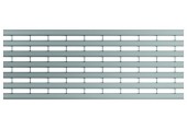 ACO Drainlock V/X100 - B125, rošt s podélnými U-profily 1,0 m, nerez 132555