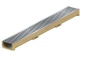 ACO Euroline mini žlab 1 m, H=5,8 cm, pozinkovaný můstkový rošt 416922