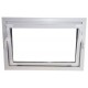ACO sklepní celoplastové okno s IZO sklem 80 x 40 cm bílá