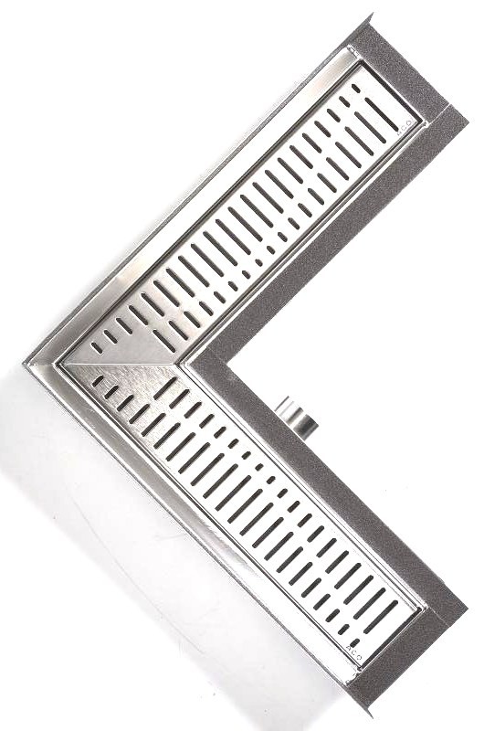 ACO ShowerDrain E designový rošt rohový, Wave 0153.97.07