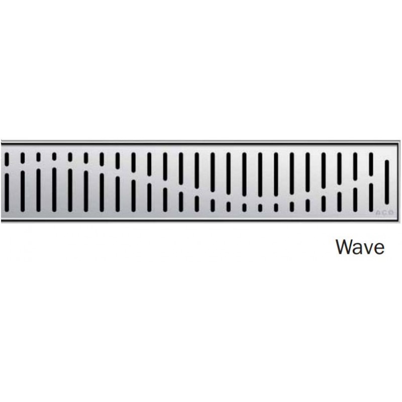 ACO ShowerDrain E odtokový rošt 800 mm, design Wave 0153.73.43