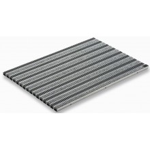 ACO Self Vario 2.0 Rips rohož 60 x 60 cm, plsť - sv.šedá + kazetový kartáč, AL 3008314