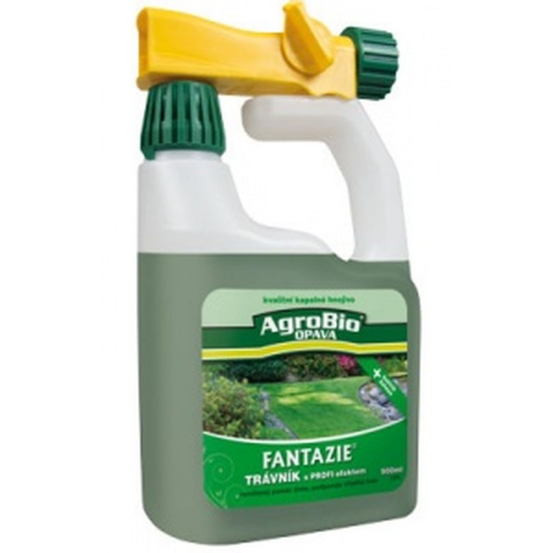 AgroBio FANTAZIE trávník podzim s PROFI efektem, kapalné hnojivo 900 ml