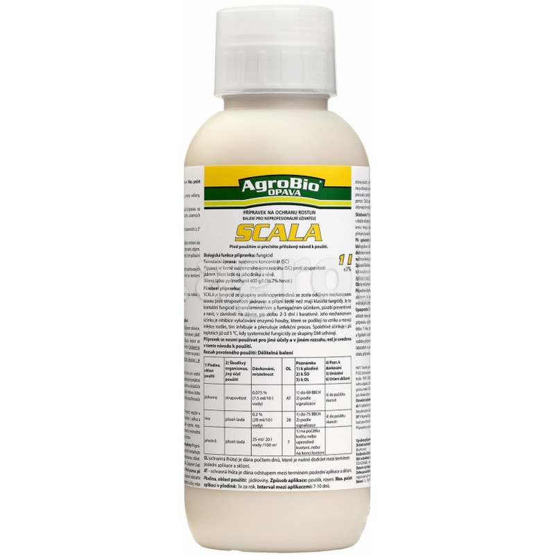 AgroBio SCALA proti strupovitosti jádrovin a plísni šedé, 1 l 003269 AgroBio SCALA proti strupovitosti jádrovin a plísni šedé, 1 l 003269
