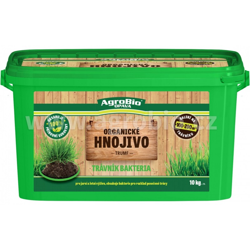 AgroBio TRUMF trávník bakteria organické hnojivo, 10 kg 005241 AgroBio TRUMF trávník bakteria organické hnojivo, 10 kg 005241