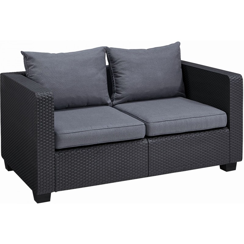 ALLIBERT SALTA 2 Pohovka, 141 x 84 x 65,5 cm, grafit/šedá 17206012 ALLIBERT SALTA 2 Pohovka, 141 x 84 x 65,5 cm, grafit/šedá 17206012