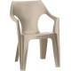 ALLIBERT DANTE zahradní židle, 57 x 57 x 79 cm, Cappuccino 17187058