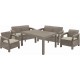ALLIBERT CORFU FIESTA Set zahradní, cappuccino/béžováv 17198008