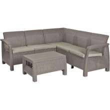 ALLIBERT CORFU RELAX Set zahradní, cappuccino/písková 17202123