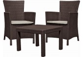 ALLIBERT ROSARIO Set balkonový, hnědá/béžová 17200030