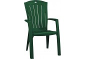 ALLIBERT SANTORINI Zahradní židle, 61 x 65 x 99 cm, tmavě zelená 17180012