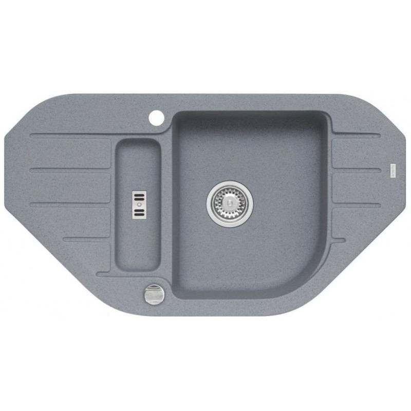 ALVEUS NIAGARA 60 kuchyňský dřez granitový, 900 x 500 mm, steel 04 ALVEUS NIAGARA 60 kuchyňský dřez granitový, 900 x 500 mm, steel 04