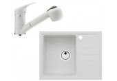 ALVEUS Set INTERMEZZO 30 dřez 620x480 mm + baterie AM 20, bílá