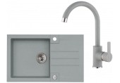 ALVEUS Set ROCK 130 dřez 780x480 mm + baterie TONIA, beton