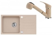 ALVEUS Set GALAPAGOS 30 dřez 770x430 mm + baterie AM 20, béžová