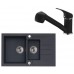 ALVEUS Set ROCK 70 dřez 780x480 mm + baterie AM 20, černá