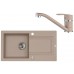 ALVEUS Set FALCON 30 dřez 780x435 mm + baterie NINA, béžová