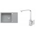 ALVEUS Set INTERMEZZO 130 dřez 780x480 mm + baterie RENO, beton
