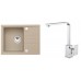 ALVEUS Set INTERMEZZO 30 dřez 620x480 mm + baterie RENO, béžová