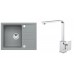 ALVEUS Set INTERMEZZO 30 dřez 620x480 mm + baterie RENO, beton