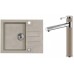 ALVEUS Set ROCK 30 dřez 595x475 mm + baterie ZINA, Pebble 02