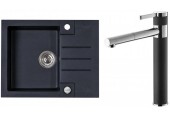 ALVEUS Set ROCK 30 dřez 595x475 mm + baterie ZINA, Twilight 05