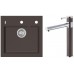 ALVEUS Set FORMIC 20 dřez 520x510 mm + baterie ZINA, Chocolate 03