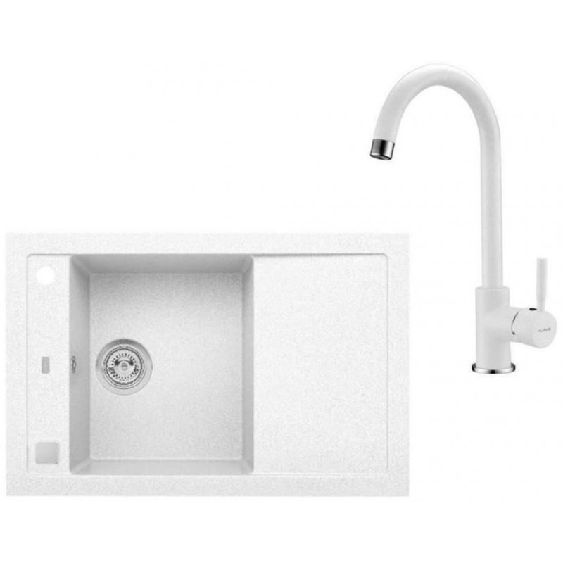 ALVEUS Set FORMIC 30 dřez 760x500 mm + baterie AM 120, bílá